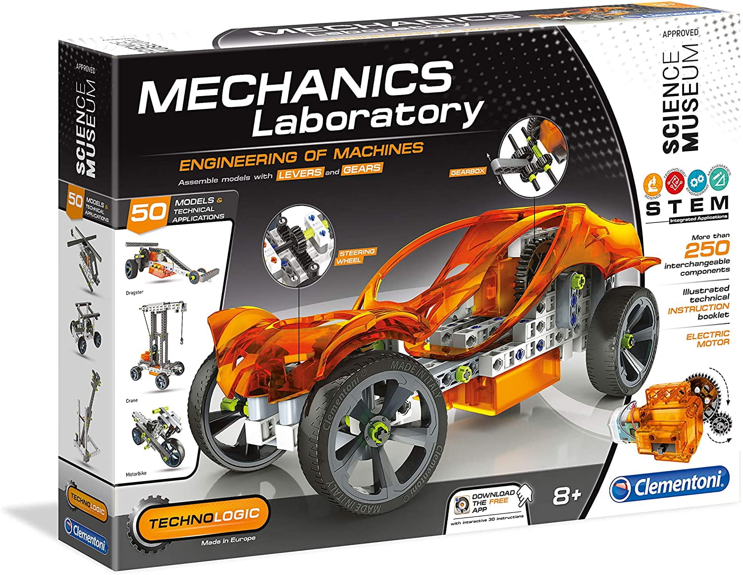 Science & Play Toys Clementoni Science MUSUEM Mechanics Laboratory Lab 