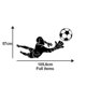 thumbnail image 3 of Football Sport Soccer R Art Viny Removable Sticker, 3 of 5
