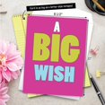 thumbnail image 3 of J1420K Jumbo Funny Blank Birthday Card: A Big Wish With Envelope (Extra Large Version: 8.5'' x 11''), 3 of 5