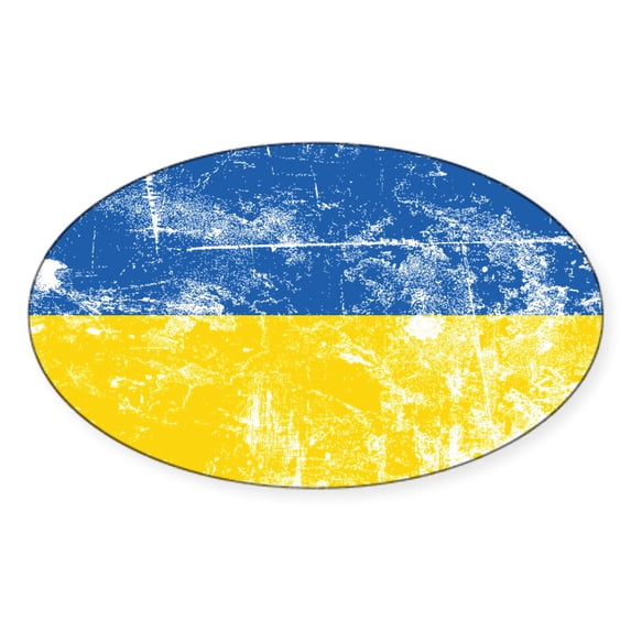 CafePress - Stand With Ukraine Sticker - Sticker (Oval)