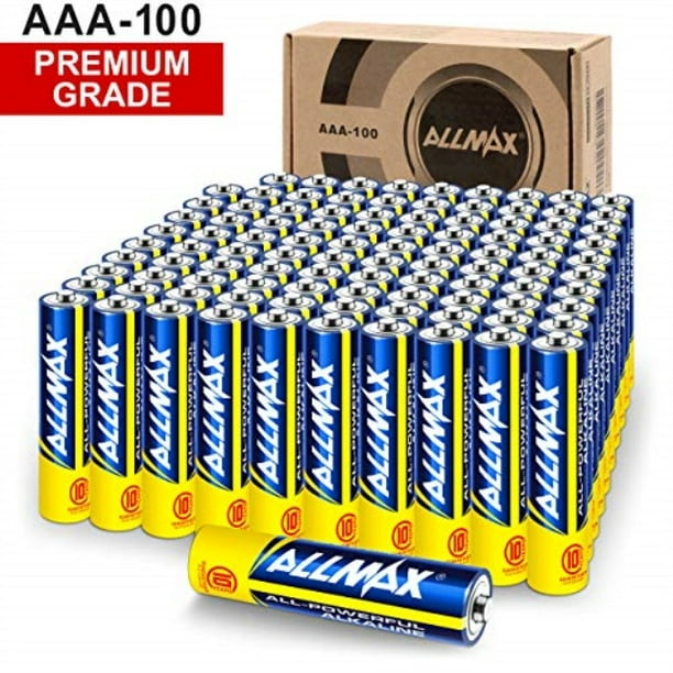 allmax allpowerful alkaline batteries aaa (100pack) premium grade