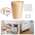 thumbnail image 5 of 4PCS Wooden Furniture Legs Tapered Sofa Legs Solid Wood Furniture Legs Sofa, Couch, Bed, Coffee cm 8cm, 5 of 10