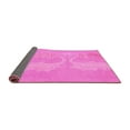 thumbnail image 2 of Ahgly Company Indoor Round Abstract Pink Modern Area Rugs, 7' Round, 2 of 4