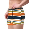 thumbnail image 2 of Uemuo Colorful Pastel Stripes Pattern Men's Boxer Briefs,Trunk Anti-Chafing,Comfortable, Durable, and Stylish Underwear-XX-Large, 2 of 9