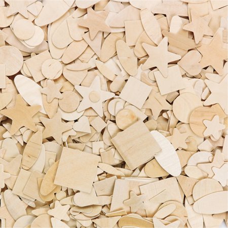 UPC: 0840614134261 | Wood Shapes  7 Designs (Pack of 1000)