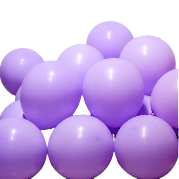 Mini globos de macarrón, colores sólidos de 5 pulgadas con Material de látex no tóxico y seguro, ideal para agregar un toque de color a sus celebraciones (morado)