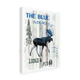 thumbnail image 4 of LightBoxJournal 'The Blue Moose' Canvas Art, 4 of 4