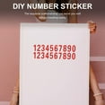 thumbnail image 4 of RENACLIPY Red PVC Number Stickers for Mailbox and Trash Can Durable Reflective, 4 of 5