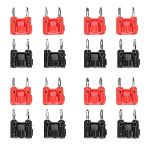 16 Pcs Screw Type Dual Banana Plug Speaker Connectors 436   Type