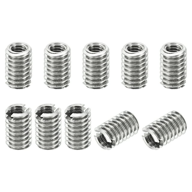 Unique Bargains Adaptateurs de Filetage Manchon Réducteur Écrou 10 Pcs M4x0.7 Mâle à M2.5x0.45 Femelle Réparation Insert Écrou 6mm