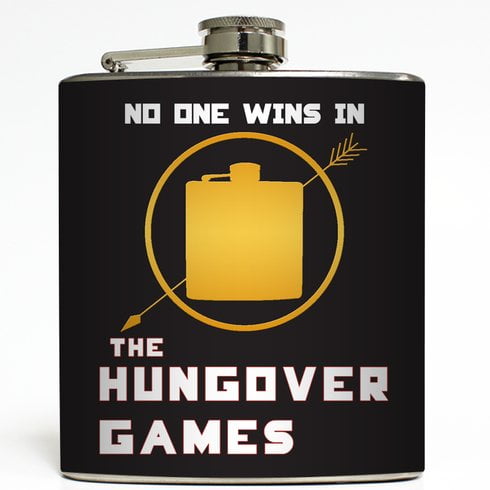 The Hungover Games - Liquid Courage Flasks - 6 oz. Stainless Steel Flask
