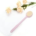 thumbnail image 5 of Unique Bargains 1pc Durable Long Handle Double-sided Bath Back Scrubber Pink, 5 of 5