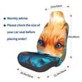 thumbnail image 3 of Daiia Fiery Red Maple Leaf Fox Printed Car Seat Cover - Waterproof & Sweatproof - Universal Fit, Machine Washable, Non-Slip - Seat Protector for Car, Truck, SUV, Van (1 Pack), 3 of 5