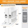 thumbnail image 2 of Gabinete Caddy SNAP! Organizador deslizante de especias para gabinete - Organizador de condimentos para tirar y girar - 3 estantes ajustables a presión para 5 niveles de almacenamiento - Diseño modula, 2 of 9