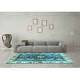 thumbnail image 3 of Ahgly Company Indoor Rectangle Oriental Light Blue Traditional Area Rugs, 2' x 4', 3 of 4