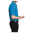 thumbnail image 3 of Yellow Rooster Male Silk Touch Polo Men Extended T-Shirts Turquoise 5XL, 3 of 7