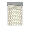 thumbnail image 2 of Forest Bedding Set with Sheet & Covers, Love Trees with Heart Shaped Leaves Romantic Growth in Nature Eco Watercolor Kids, Printed Bedroom Decor 2 Shams, 4 Sizes, Redwood Green, by Ambesonne, 2 of 3