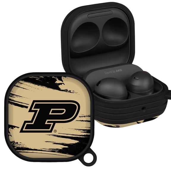 Purdue Boilermakers Paint Stripe HDX Case Cover Compatible with Samsung Galaxy Buds Pro & Buds Live by Affinity Bands