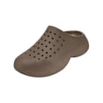 thumbnail image 5 of Rokment Womens Mens Closed Toe Mule Slides EVA Slip on Clogs Comfort Arch Support Walking Sandals Non-Slip Quick Dry Waterproof Outdoor Beach Pool Casual Nursing Garden Shoes Coffee Size 7.5, 5 of 6