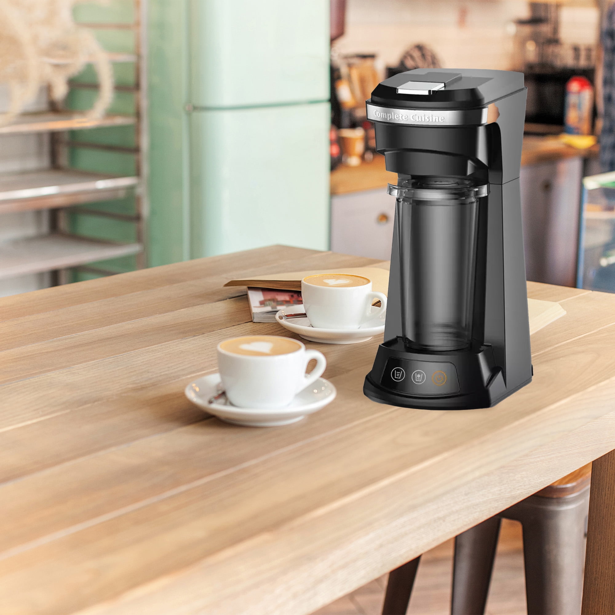 Complete Cuisine 4-in-1 Single Serve Coffee Maker, Hot and Iced