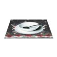 thumbnail image 3 of Ryvnso Placemats Set of 4 Gnomes Rose Flower Dining Mats Heat-Resistant Non-Slip Washable Table Mat, 3 of 8