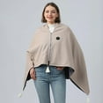thumbnail image 2 of Lunxisen 1 pcs USB Portable Heated Electric Blanket - Cordless Heated Throw Blanket for Outdoor with Heating Levels - Wearable Shawl for Travel,Camping,Bed, 2 of 4