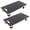 22.5''-Without Brake, variant on 15-Inch Furniture Moving Wooden Dolly, Heavy Duty Plywood Mover with 4 PP Swivel Wheels, 1320 lbs Capacity Rolling Cart for Piano, Couch, Fridge & Appliances, 2 Pack