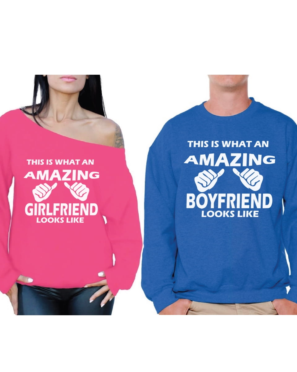 Awkward Styles Amazing Girlfriend / Boyfriend Couple Sweatshirts Boyfriend Girlfriend Matching