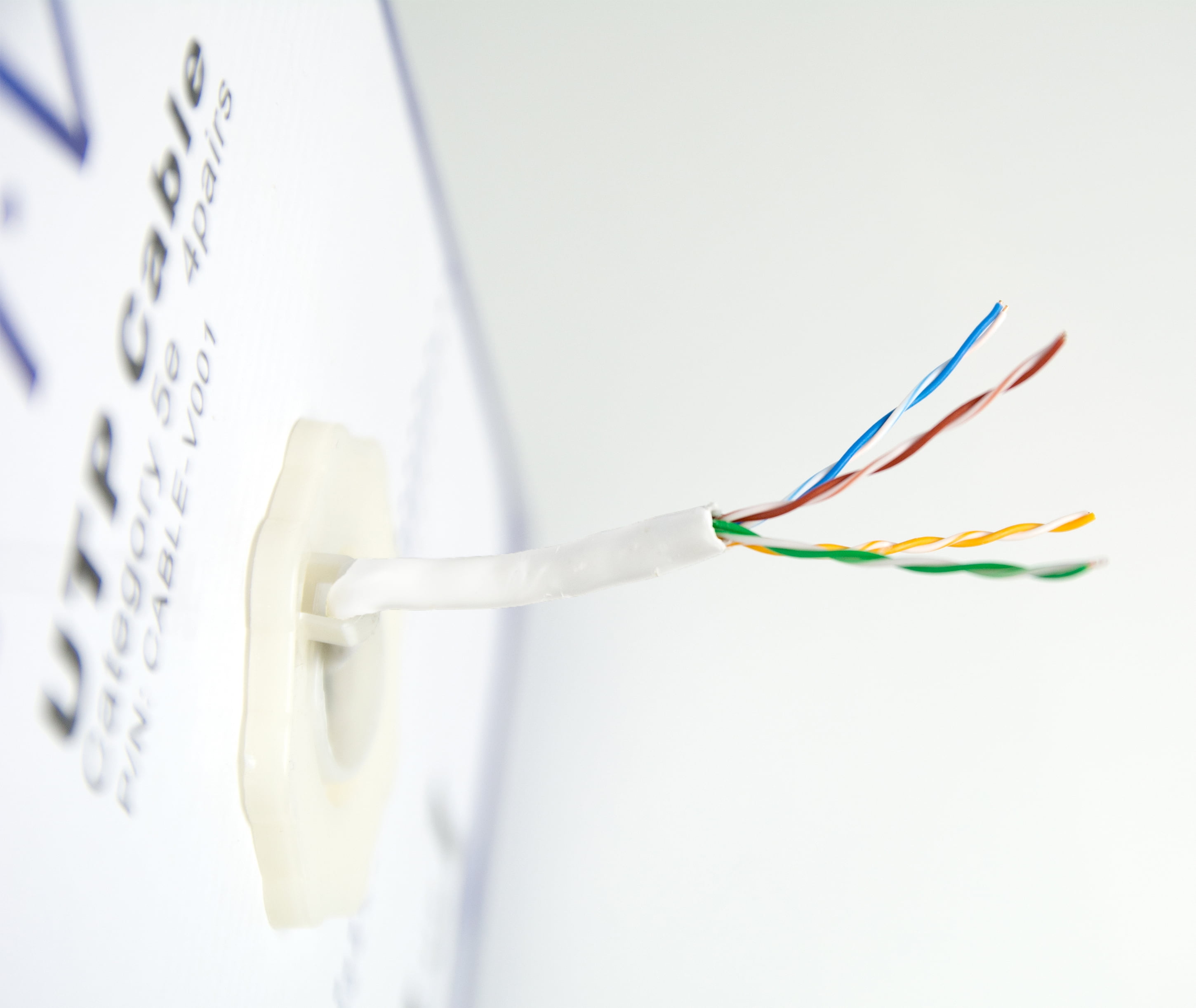 VIVO White 1,000ft Bulk Cat5e LAN Ethernet Cable Wire UTP Pull Box