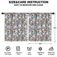 thumbnail image 2 of Blackout Kids Curtains,Bulldog Dog and Flower Florals Childrens Insulated Curtains Set Of 2,Bedroom Essentials,Toddler Room Decor 52"x63"(132x160cm), 2 of 4