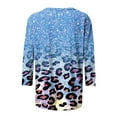 thumbnail image 4 of HKEJIAOI Hauts à Manches 3/4 pour Femmes Slim Fit S Summer Blouse, 4 of 5