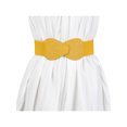 thumbnail image 6 of INSPIRE CHIC 2Pcs Women Interlock 8-shaped Faux Leather Buckle Elastic Waist Belts, 6 of 7