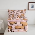 thumbnail image 5 of Manfei Kawaii Capybara Full Size Comforter Sets,Cute Alphabet K Bedding Comforter Set,Pink,Pink Reversible,3-Piece,1 Comforter and 2 Pillowcases, 5 of 7