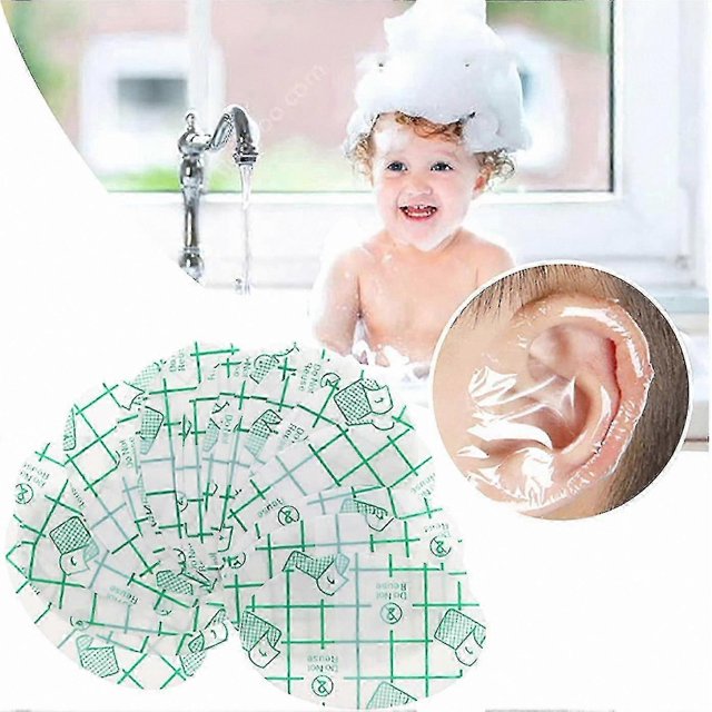 Waterproof Ear Covers for Kids, 60 Pack Shower and Swim Protection Stickers for Newborns and Babies