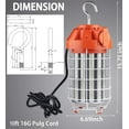 thumbnail image 5 of Dephen 130W LED Temporary Work Light-18200Lumen Construction Lights 5000K LED Work Lights Linkable Construction Temporary Lighting with Outlet & Hook for Outdoor Indoor Temporary Lights, 5 of 9