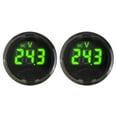 thumbnail image 1 of 2Pc Battery Voltmeter Display Dc7-120V Round Digital Voltmeter with Touch Switch, 1 of 9