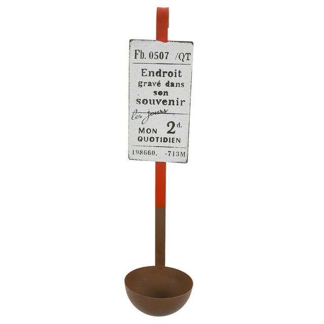 KAKOWELY Metal Hanging Flower Pot Retro Iron Spoon Shaped Fence Railing Planter Boxes Hanging Succulent Planter Balcony Garden Bucket For Apartments Wall Planters For Indoor Outdoor Plants