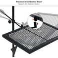 thumbnail image 3 of Lineslife Swivel Campfire Grill, Adjustable Heavy Duty Steel Grate Camp Grill with Carry Bag for Outdoor Cooking, 3 of 11
