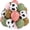 Pink Green Cow, variant on Cow Print Retro Latex Balloons Set, Dusty Blush Sage Green Brown Tan Nude White Balloons, Western Rodeo Barnyard Farm Boho Party Decorations
