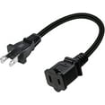 thumbnail image 5 of 0.5M/1.6FT Nema 1-15P to 1-15R Extension Cable,Polarized US 2-Prong Male-Female Extension Power Cord (Polarized Straight/0.5M), 5 of 10