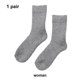 thumbnail image 5 of Minnieouse 1 par de calcetines de invierno, calcetería térmica para clima frío, calentador de pies de ocio, tubo medio, calzado de vestir Medias gris medio Mujeres, 5 of 6