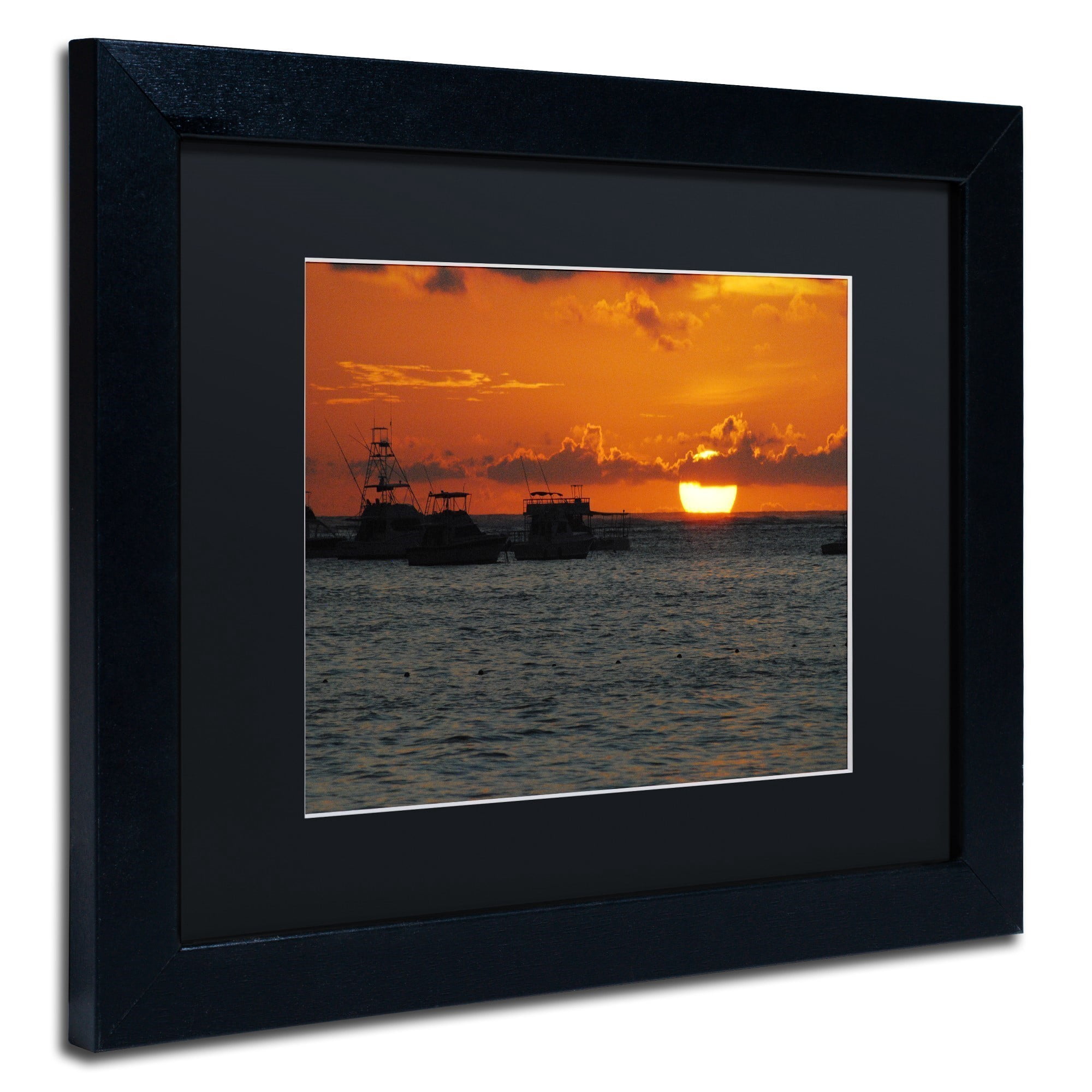 Trademark Fine Art "Never Distant" Canvas Art by Monica Mize, Black Matte, Black Frame