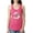 Hot Pink, variant on Nobody Fights Alone Watercolor Sparkles Breast Cancer Awareness Ladies Racerback Tank Top, Heather Grey, X-Large