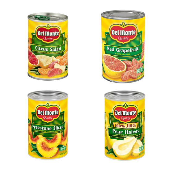 Del Monte Premium Fruit Cocktail 8-Variety Pack – 15 oz Cans – Juicy, Wholesome & Packed with Goodness