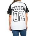 thumbnail image 4 of Women's Plus Stitch Baseball Jersey Shirt and Lounge Pants 2-Piece Set Disney, 4 of 8