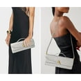 thumbnail image 2 of CAILDANL Woven Purse for Women Evening Clutch Woven Leather Handbags Crossbody Bag Formal Evening bag, 2 of 7