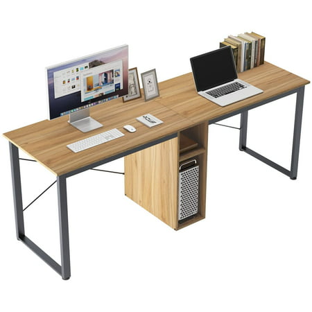 Soges 2 Person Home Office Desk, 2 Person Home Office Desk With Drawers