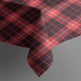 thumbnail image 3 of Red and Black Plaid Pattern Rectangle Tablecloth 60"x84",Waterproof Polyester Rectangle Table Cloth, Wipeable Spillproof Polyester Tablecloth for Dining, Camping, Indoor and Outdoor, 3 of 5