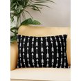 thumbnail image 2 of Outdoor Pillows Waterproof, Black Arrows Bedding Throw Pillows with Insert for Couch Sofa Bed, Modern Abstract Art Ethnic Tribal 12x20 Inch Pillowcases Decorative Camping Patio Pillow Set of 1, 2 of 8