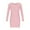 Pink, variant on Diufon Girls Long Sleeve Dress Fall Winter Ribbed Knit Slim Crewneck A-line Dresses Casual Dress for 8-12 Years